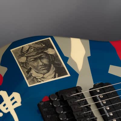 ESP Kamikaze II George Lynch Blue Camo 1989 image 10