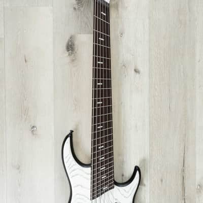 Dingwall Custom Shop Z3 Multi-Scale 6-String Bass, Wenge Fretboard, White with Black Ceruse image 4