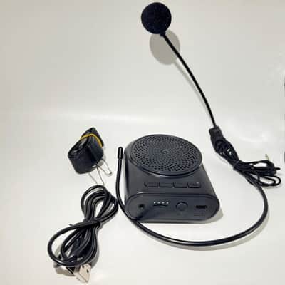 Portable Rechargeable Mini Voice Amplifier with Wired Microphone Headset and Waistband, Supports Bluetooth and Recording Functions Support Music Play for Teachers, Coaches, Training, Tour Guide image 2
