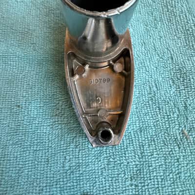 Rogers Tom Drum Mount or Spur bracket - Big R Memriloc XP8 - 1” Lot #3 70s - Chrome image 6