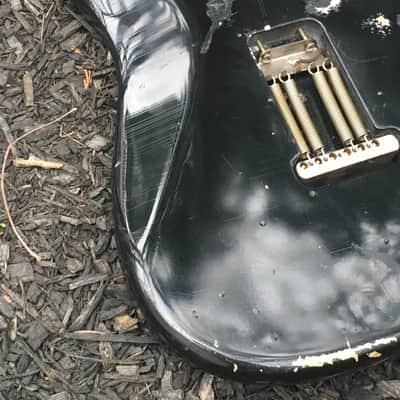 LEFTY! 1978 Vintage Fender Stratocaster Black Nitro Lacquer Strat Aged Relic Guitar Left CBS ‘78 HSC image 17