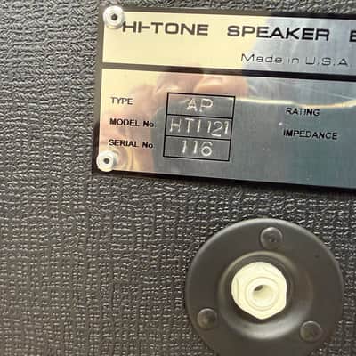 Hi-Tone HT1121 2013-2015 - Black 1x12” Hiwatt-style cab image 6