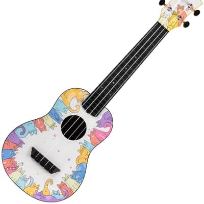 Flight TUC-KITTY Concert Travel Ukulele - linden wood top with an ABS body, neck, fretboard and bridge. image 7
