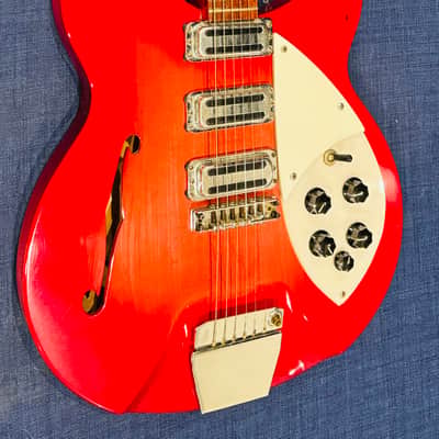 1966 Rickenbacker 345 Export Rose Morris Model 1998 - Fireglo image 4