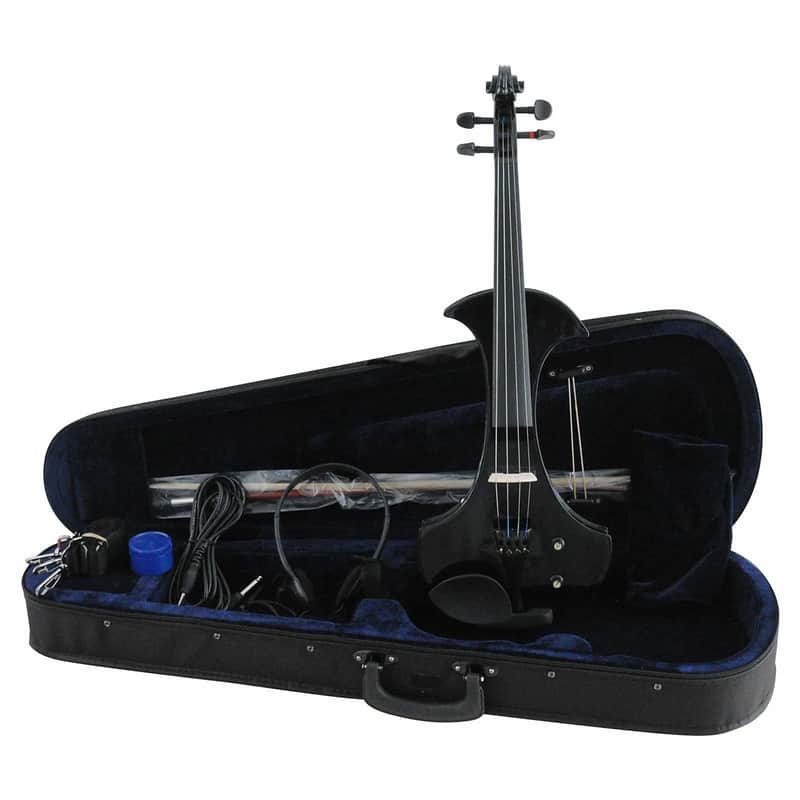 Silent Electric Violin – Headphone Practice & Stage-Ready Performance (Gloss Black) image 1