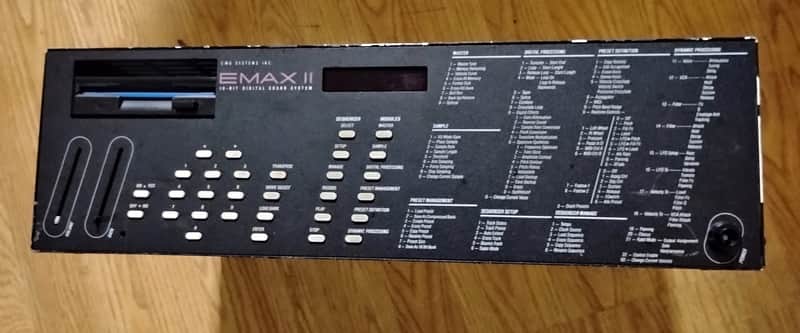 E-MU Systems Emax II Rackmount 16-Voice Sampler Workstation 1989 - Black image 1