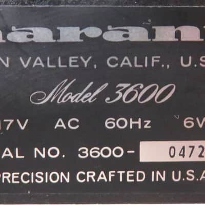 MARANTZ 3600 INTEGRATED PREAMPLIFIER ( PRE-AMP ) FULLY SERVICED RECAPPED image 10