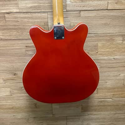 Fender Coronado II Hollow Body Guitar - 1967 - Cherry Red- Refinished back 6lbs w/Hard Case image 12