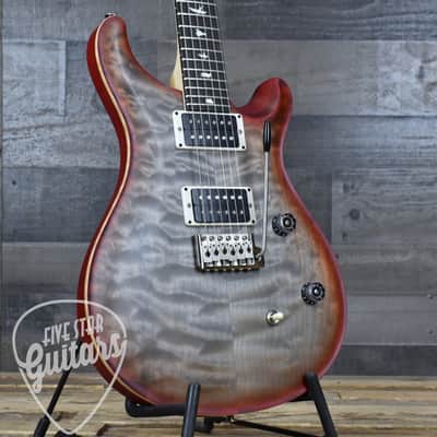 PRS Wood Library CE-24 Satin Quilt Top - Faded Gray Black Cherry Burst image 9