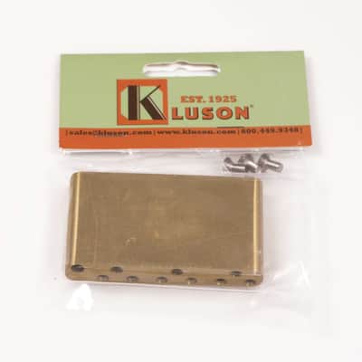 Genuine Kluson Milled Brass Vintage Strat Sustain Tremolo Block - KVSBB