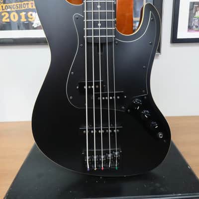 Jericho Alpha Blacker 5 - 5 String Electric Bass with Hard Case image 2