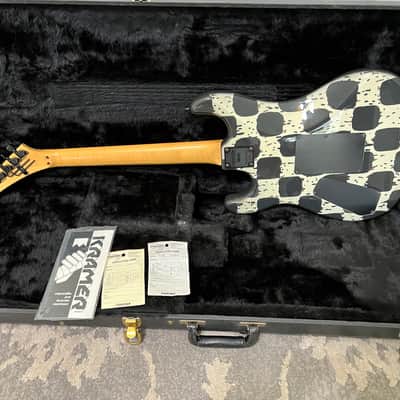 Kramer Baretta I 1989 Kline Graphic Vintage USA made w/OHSC and Paperwork.  Super fast neck amazing. image 6