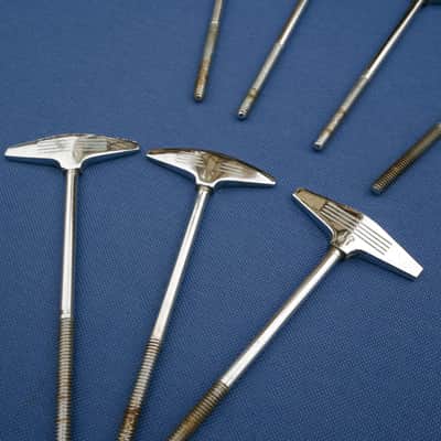 Sonor Signature Lite Hilite T-rods Tension Rods Bass Drum Lot of 7 Vintage image 7
