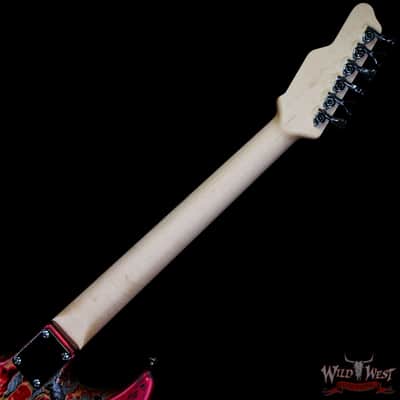 James Tyler USA Studio Elite HD HSS Slanted Rear Rout Brazilian Rosewood Fingerboard Midboost Preamp Burning Water 2K image 5