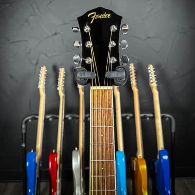 Fender FA-125CE Dreadnought Acoustic/Electric Guitar - Black image 6