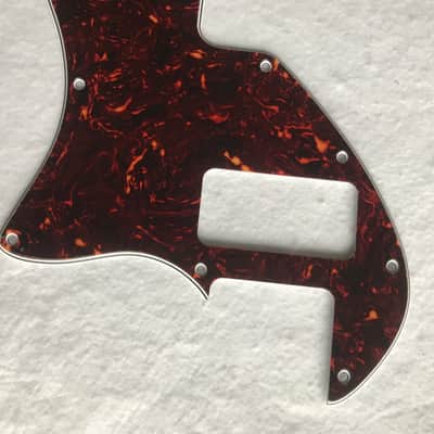 For Fender US Telecaster Thinline/Tele 69 TV Jones Guitar Pickguard,4 Ply Brown Tortoise image 4