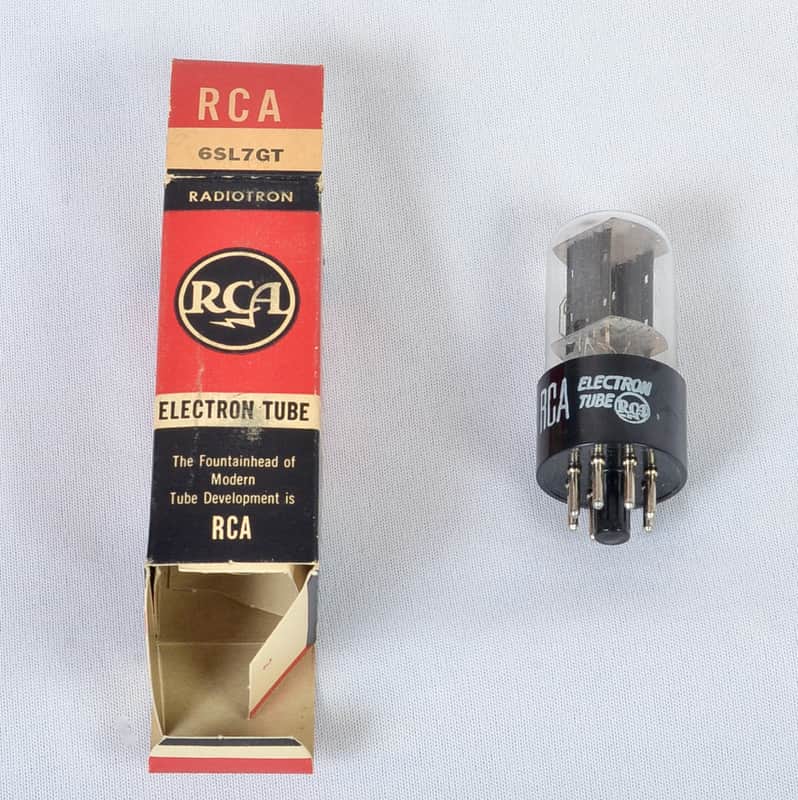 NOS RCA 6SL7GT Tube – Made in USA – Strong Testing – Original Box image 1