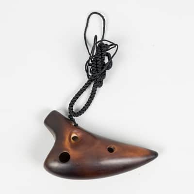 Songbird 6-Hole Baby Dragon Tooth Ocarina in G, StrawFire image 2