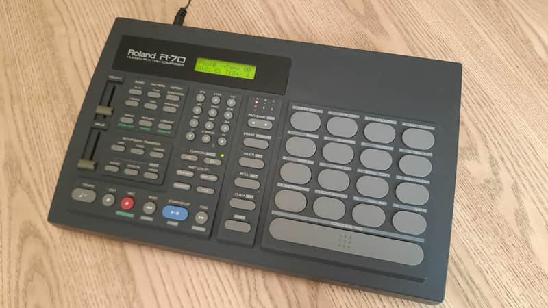 Roland R-70 Human Rhythm Composer 1990s - Black image 1