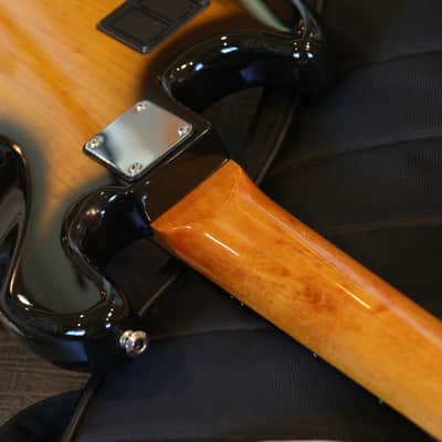 Warmoth 5 String Bass with Bartolini's Sunburst + GB image 19