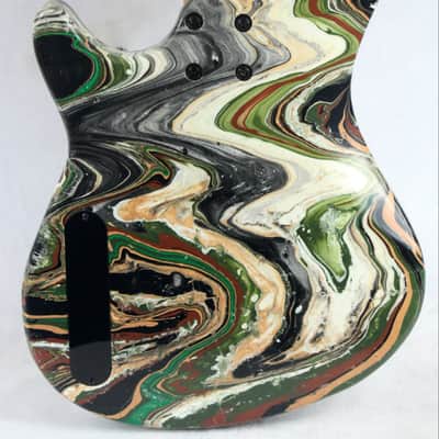 Custom Swirl Painted Dean Edge 09 Bass Guitar image 4