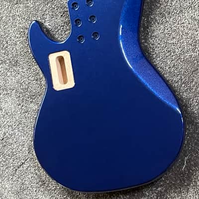 G&L CLF Research L-2500 S750 V bass body USA Sapphire blue image 5