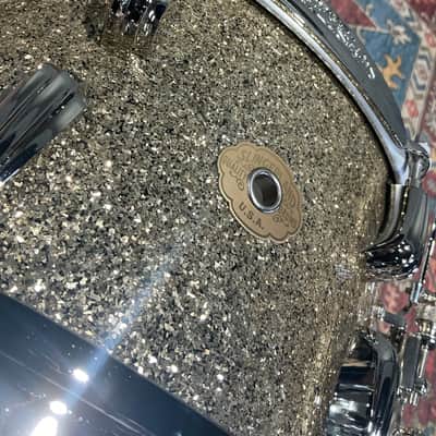 Slingerland Radio King Solid Maple Snare Drum - 7 inches x 14 inches, Gold Glass image 3