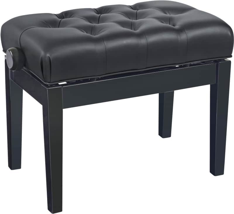 K&M 13963 Hydraulic Piano Bench - Gloss Black image 1