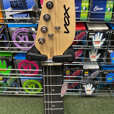 Vox Mini MKIII travel guitar teardrop shape in loud red finish image 18