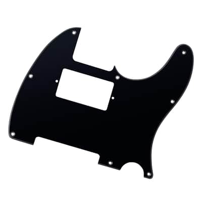 1 Ply Tele HS/HH Pickguard 8-Hole Electric Guitar Pickguard Scratch Plate for USA/Mexican Fender Modern Style Standard Tele Telecaster JT/HB-04 Glossy Black image 4