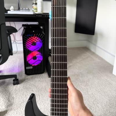 ESP LTD M-7 HT Black Metal - Black Satin image 10