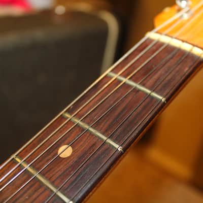 Fender Duo Sonic II 1964 Brazilian Rosewood Pre CBS Olympic White Original Fender hard case image 9