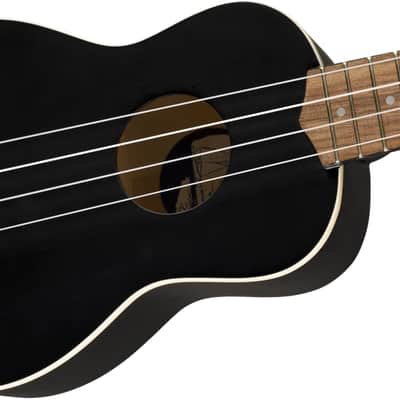Fender Venice Soprano Ukulele, Black image 5