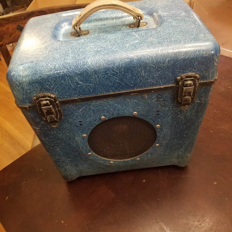 Bell & Howell Type A-1 Military 16 Ohm 20 Watt 8" AlNiCo University Sound Speaker AF2900-676770 MIL-L-4166 1960s - Blue Fiberglass Cab image 1