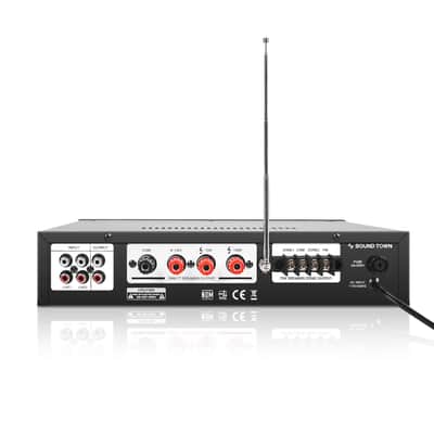 PAC80-2 | 60W 2-Zone 70V/100V Commercial Power Amplifier with Bluetooth, Aluminum, for Restaurants, Lounges, Bars, Pubs, Schools and Warehouse image 4