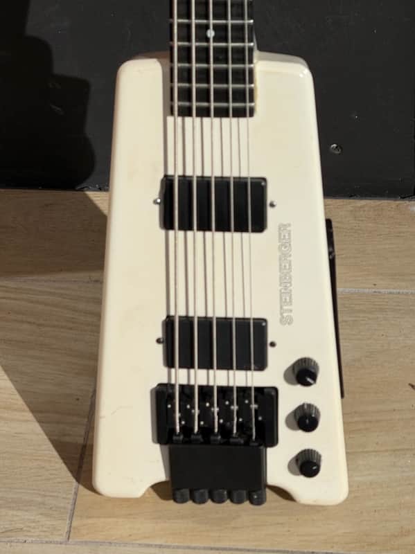 Steinberger XL-2 5 String Bass 1989 - the ultimate example a factory 5 String in the rare White finish. image 1