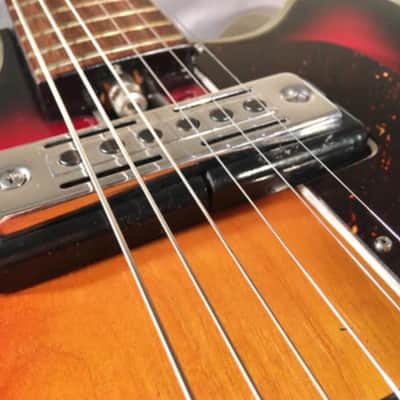 Vintage 1960's Teisco Silvertone 319.14459 Hollowbody Electric Guitar W/ Case image 12