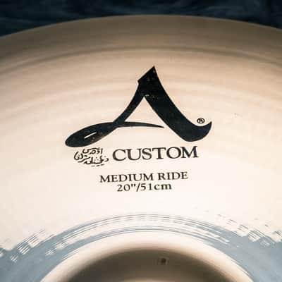 Zildjian 20" A-Custom Medium Ride Cymbal (Like New) image 3