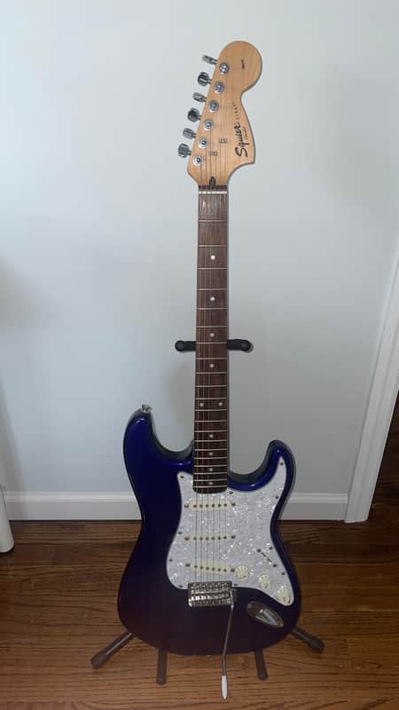 Squier Affinity Series Stratocaster 21-Fret with Rosewood Fretboard 1997 - 2000 - Baltic Blue image 1
