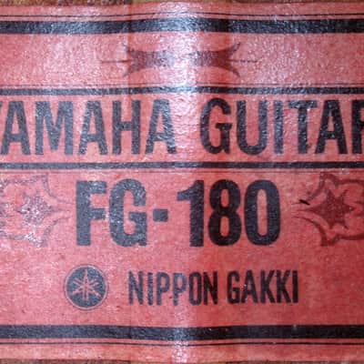 1972 Yamaha FG180 Red Label Nippon Gakki for Yamaha lovers image 22
