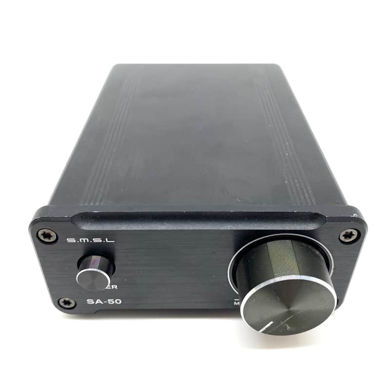 Used SMSL SA-50 Hi-Fi Stereo Amplifier for speakers with Power Adapter image 1