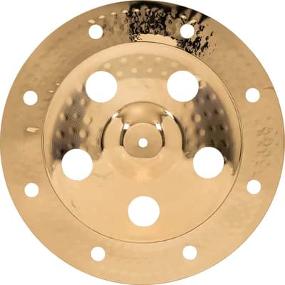 Meinl 16" Trash Stack Cymbal Pair with Holes - Classics Custom Brilliant - Made In Germany, 2-YEAR WARRANTY (CC16-STK) image 9