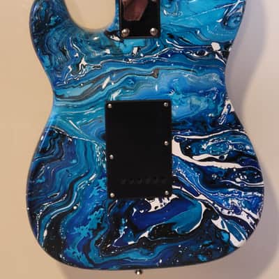 Custom Crafted & Designed Swirl Painted "Strat" Style 2022 - Serial #034 image 7