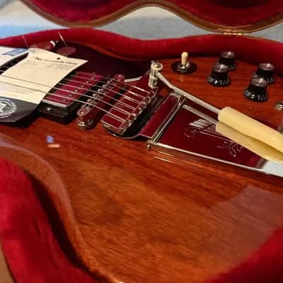 Immagine Gibson SG Standard '61 with Maestro Vibrola Mahogany - 7