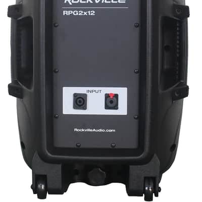 Pair of Rockville Package 12" 1400 Watts Passive DJ PA Speakers+(2) Stands+(2) Mics+Cables image 4