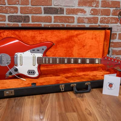 Fender Jaguar Candy Apple Red Custom Color 1966 w/OHSC image 2