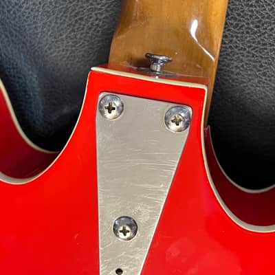 1967 Coral Vincent Bell Firefly Red Danelectro image 11