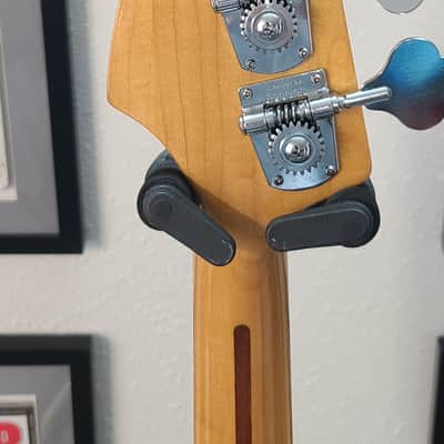 1989 Vintage Squier Jazz Bass E Neck!  Fantastic cond, Excellent Bass 1989 - Pearl White image 12