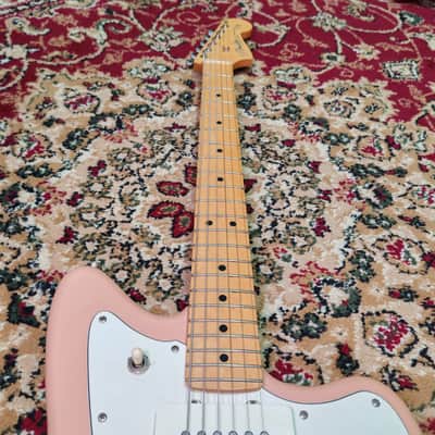 2021 Fender Japan Hybrid II Jazzmaster Flamingo Pink, 75th Anniversary Logo, MIJ JD21 image 13