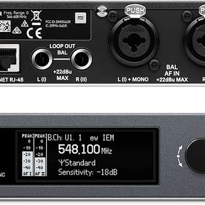Sennheiser Pro Audio In ear Monitor System with 2 belt packs Range A (516- 558Mhz) (ew IEM G4-TWIN-A) image 3